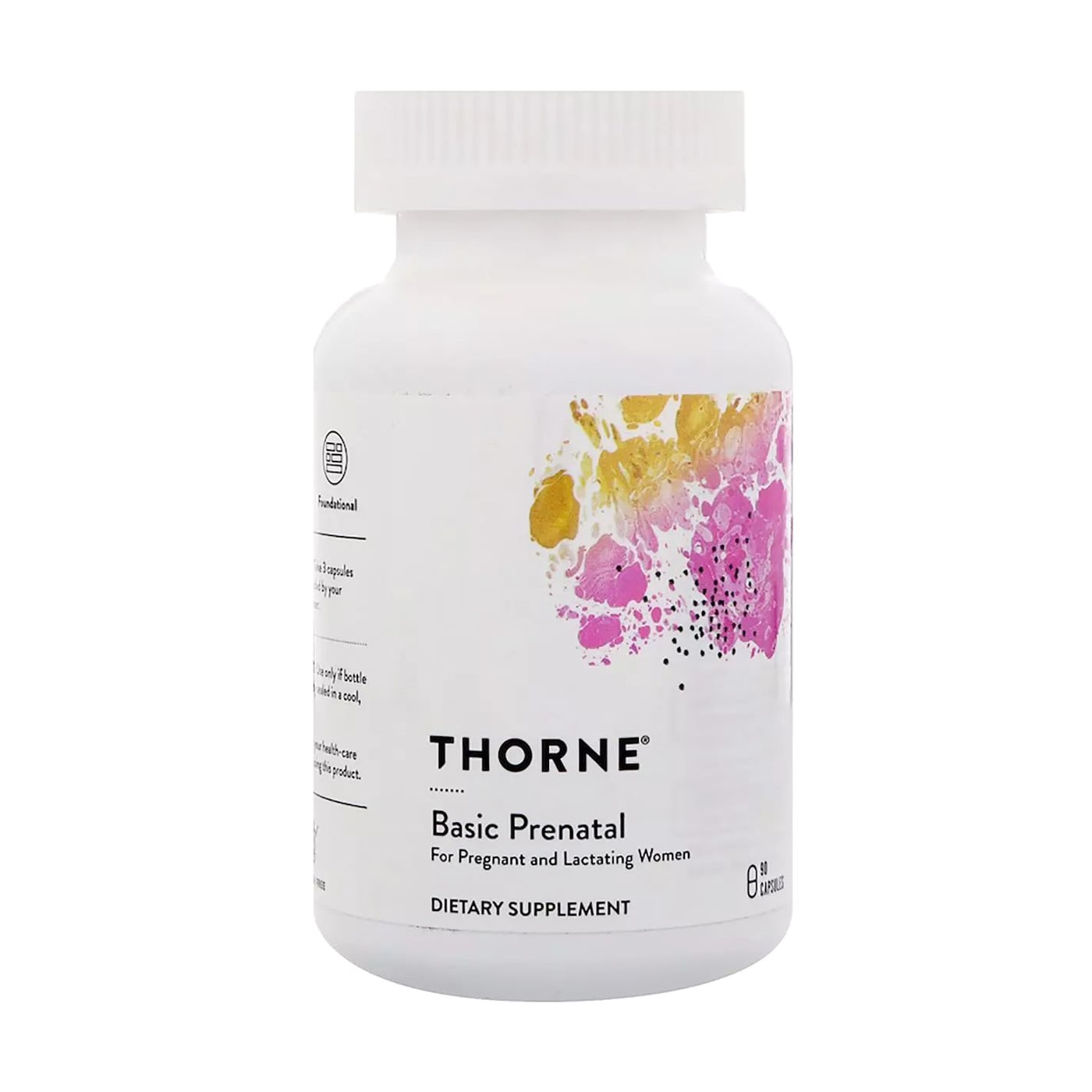 Мультивітаміни для вагітних та годуючих жінок Thorne Research Basic Prenatal, 90 капсул